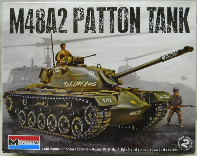 Monogram 1/35 M48 A2 Patton Tank - (M-48), 85-7853 plastic model kit